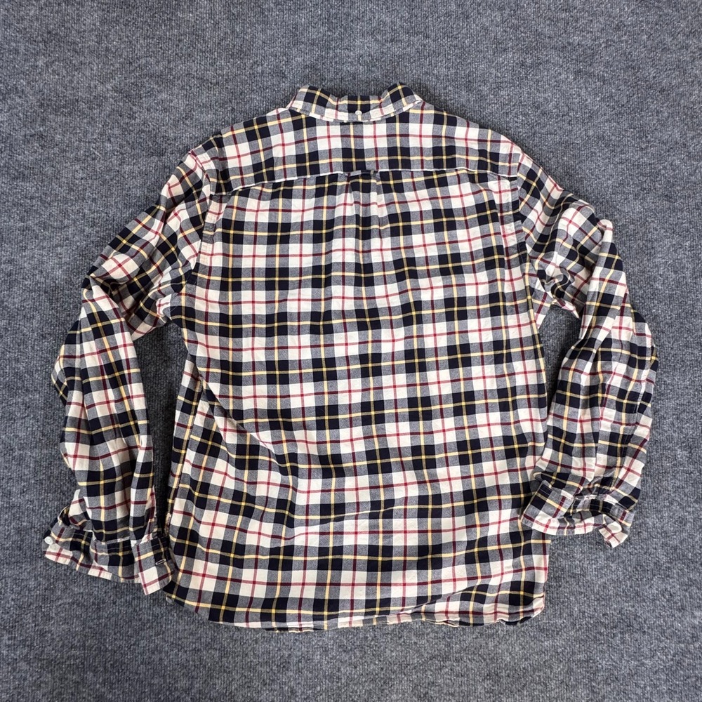 J.Crew Oxford Cotton Plaid Button-Down Shirt Men's L Classic Fit Long Sleeve - Picture 7 of 8
